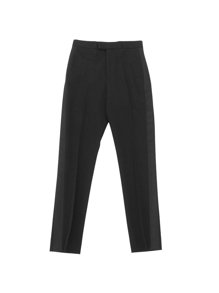 Bottega Veneta Wool Side Line Tapered Pants Black 44